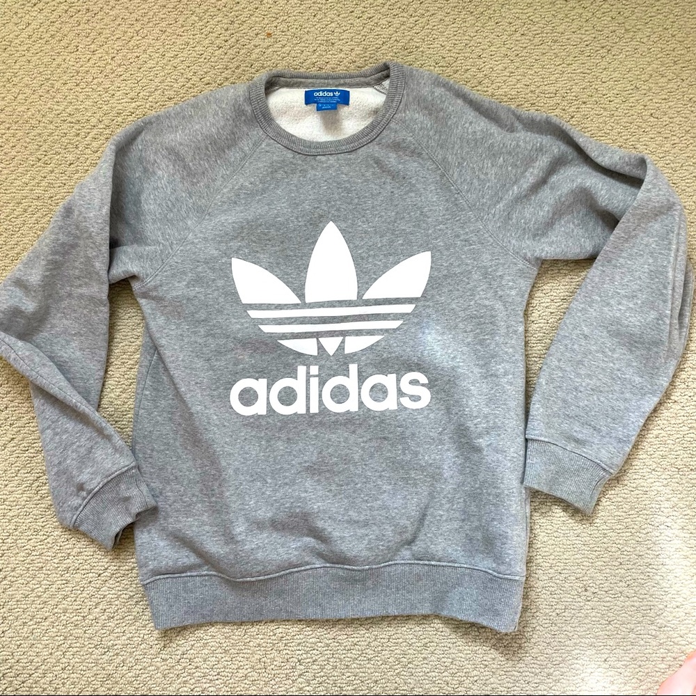 Adidas Crew Neck Logo Sweat Shirt